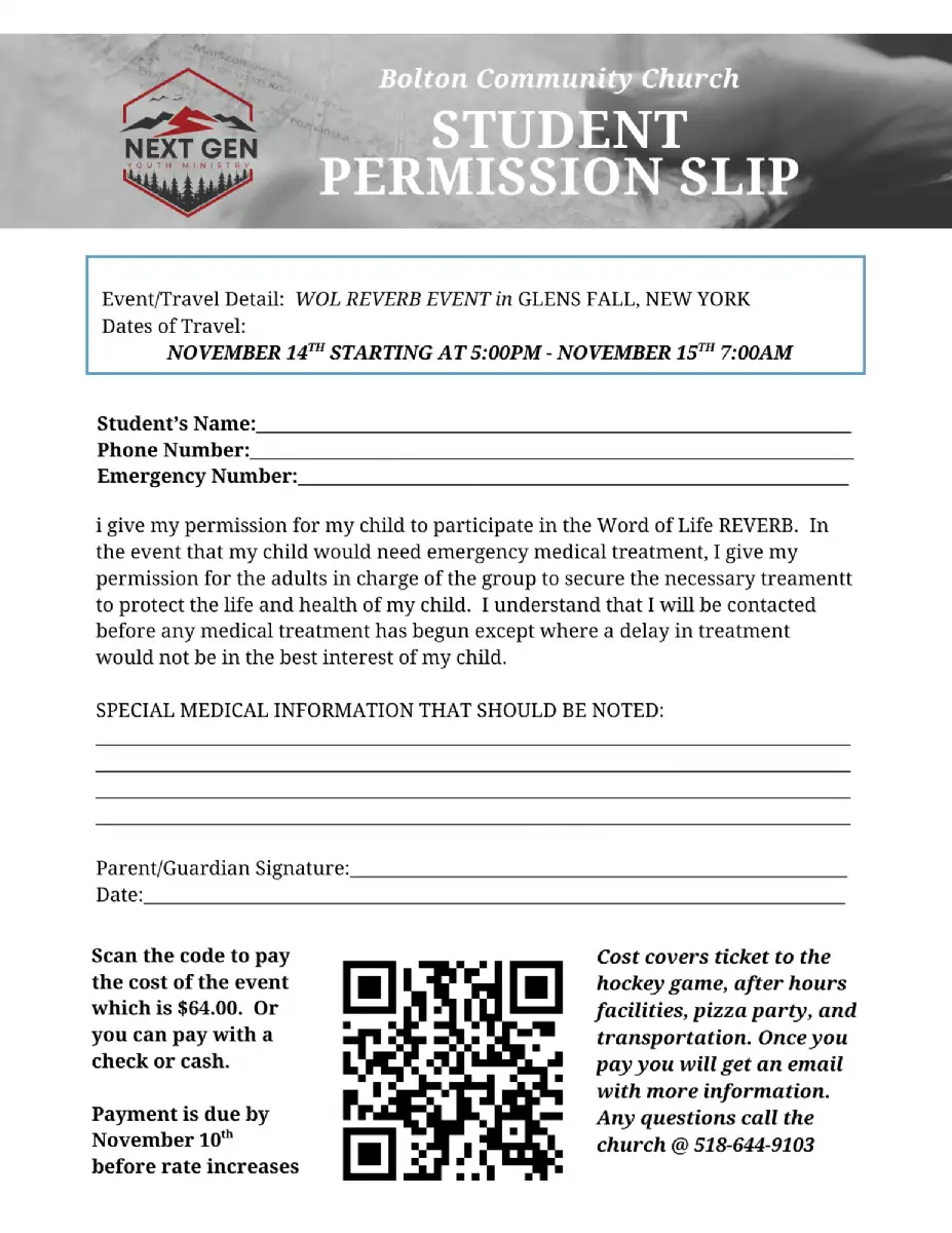 Permission Slips